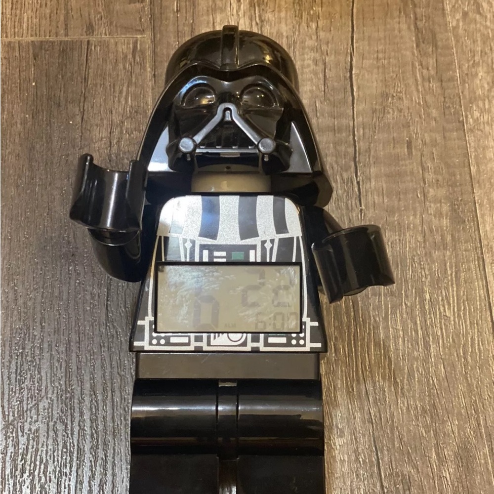 Star Wars Darth Vader Lego Digital Alarm Clock Poseable Working
